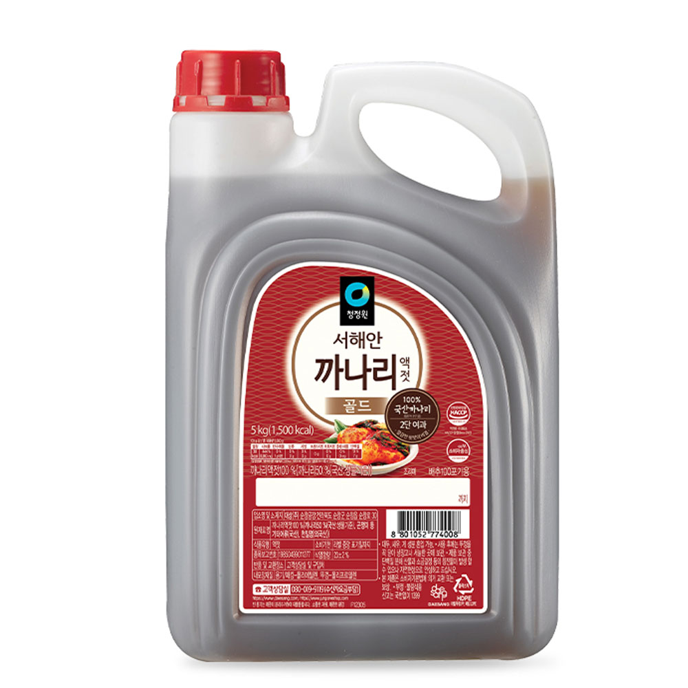청정원 대용량 까나리액젓 골드 5kg