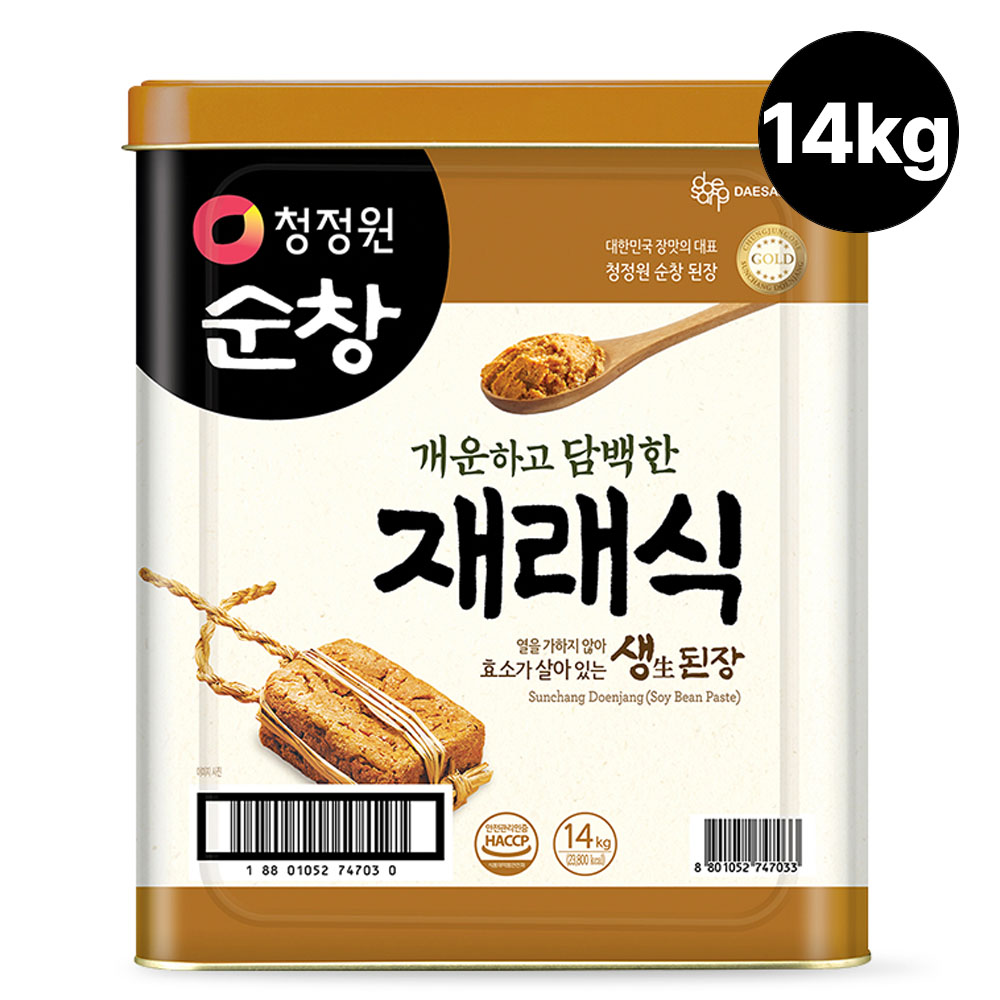 청정원 대용량 순창 재래식 생된장 14kg
