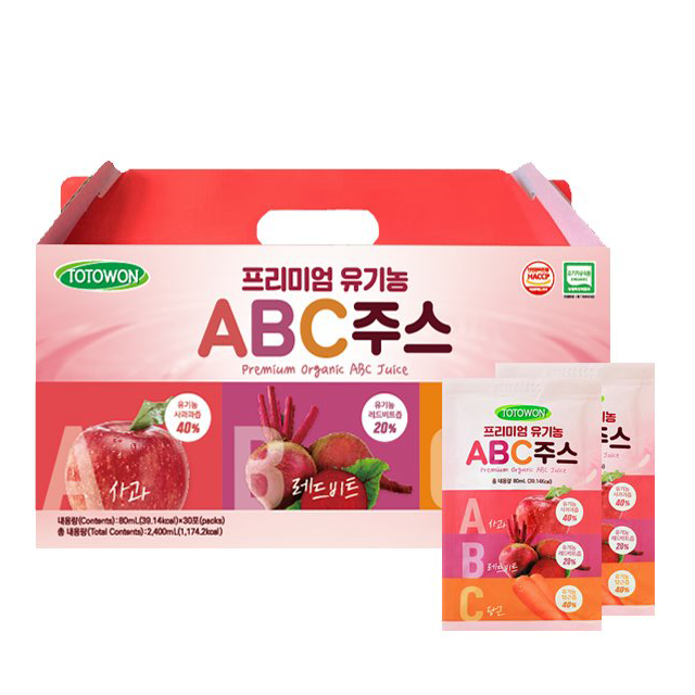 COPY_프리미엄 유기농 ABC주스 1박스(80ml*30포)