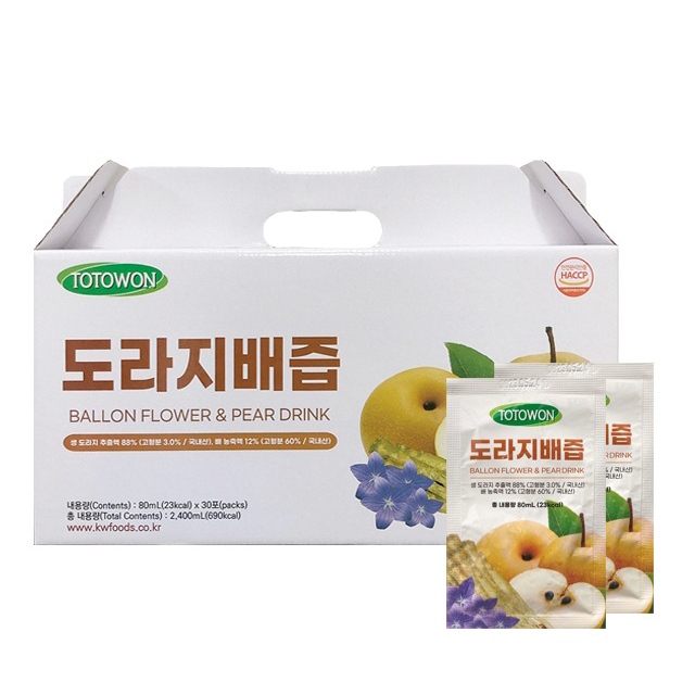 도라지배즙 1박스(80ml*30포)
