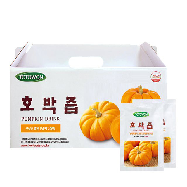 호박즙 1박스(100ml*30포)