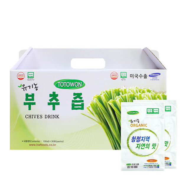유기농 부추즙 1박스(100ml*30포)