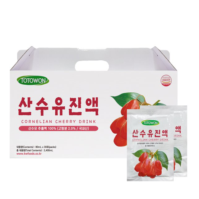 산수유진액 1박스(80ml*30포) 대표이미지 섬네일