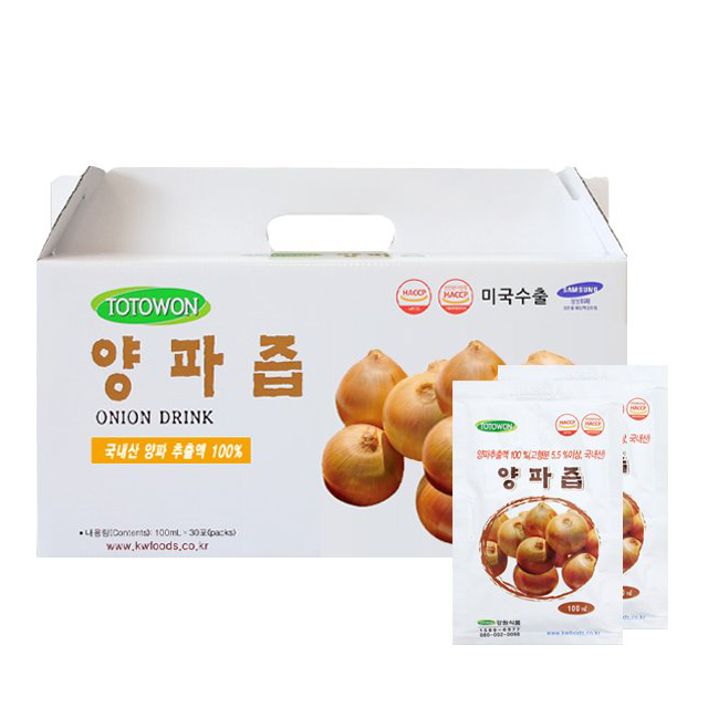 양파즙 1박스(100ml*30포) 대표이미지 섬네일