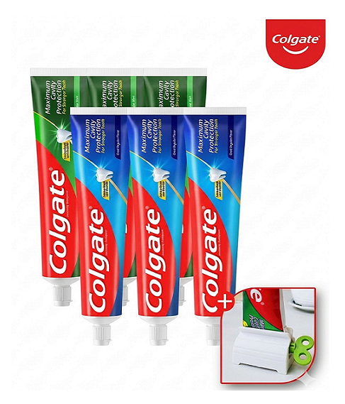 콜게이트 치약 175g 레귤러3개+쿨민트3개+치약짜개