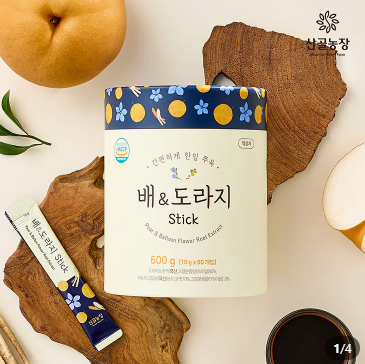 [산골농장] 하루하포 배&도라지스틱 배도라지청 대표이미지 섬네일