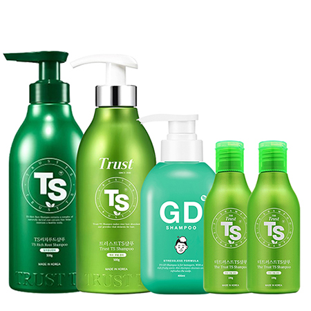 [온가족케어] TS탈모샴푸&모발관리샴푸&청소년샴푸&꼬마샴푸까지 증정 (1:1:1:2)