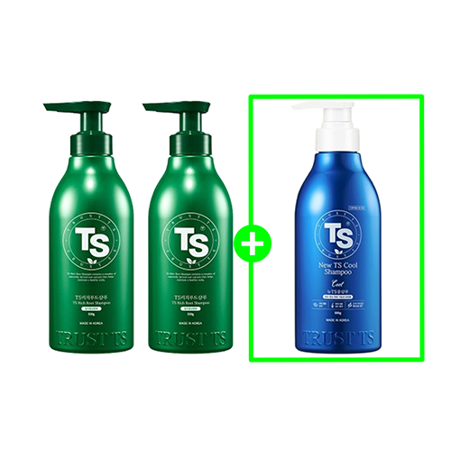 [TS탈모샴푸] TS리치루트샴푸 500g*2개+뉴TS쿨샴푸 500g 증정