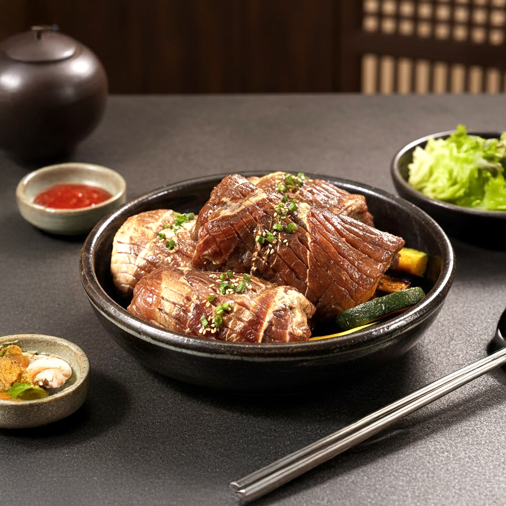 수작업 가공 양념 박포갈비 800g