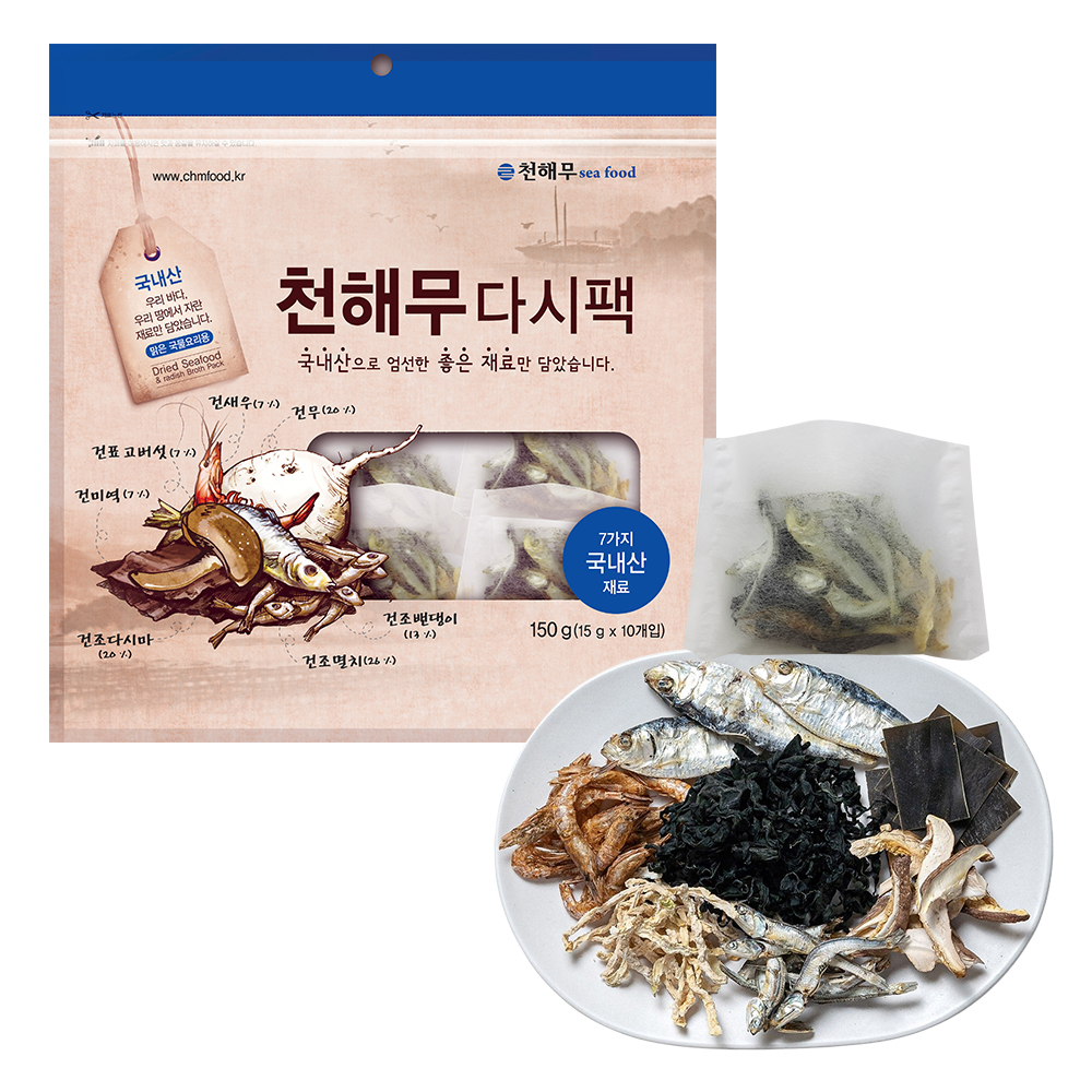 천해무 원물 다시팩 150g