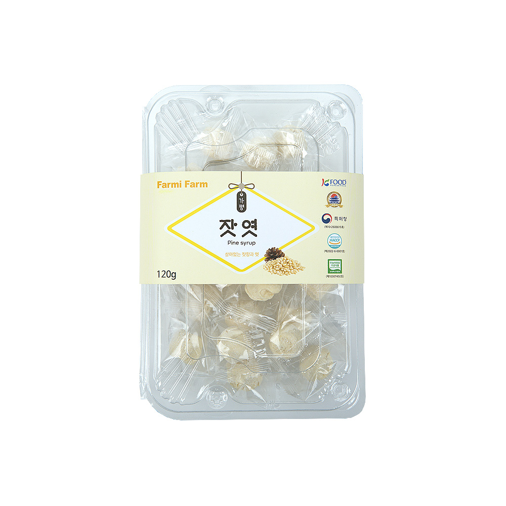 파미농원 가평잣엿 120g 3팩 국산잣 특허상품 면세점 코레일제품