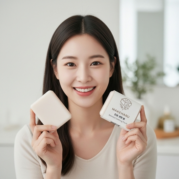 수제비누 선물세트 수제세안비누 퓨어카밍바 핸드메이드 비누100g 2개 1세트(쇼핑백, 2구 선물 박스 증정)