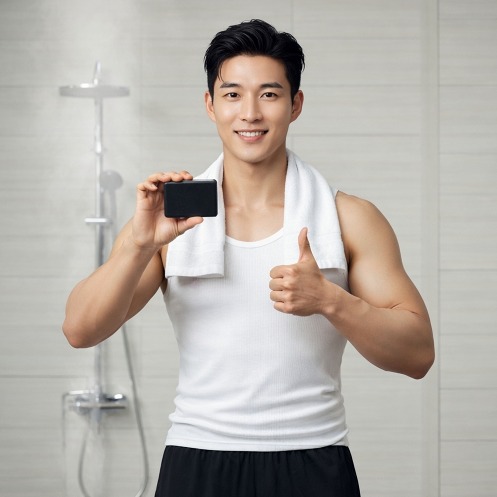 수제비누 선물세트 수제세안비누 허브크린바 핸드메이드비누 100g 2개 1세트 (쇼핑백, 2구 선물 박스 증정)