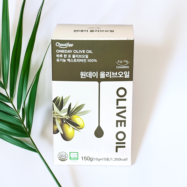 채밍 유기농 원데이 올리브오일 스틱 엑스트라버진 100% 냉압착 스페인산 15g 15포 대표이미지 섬네일