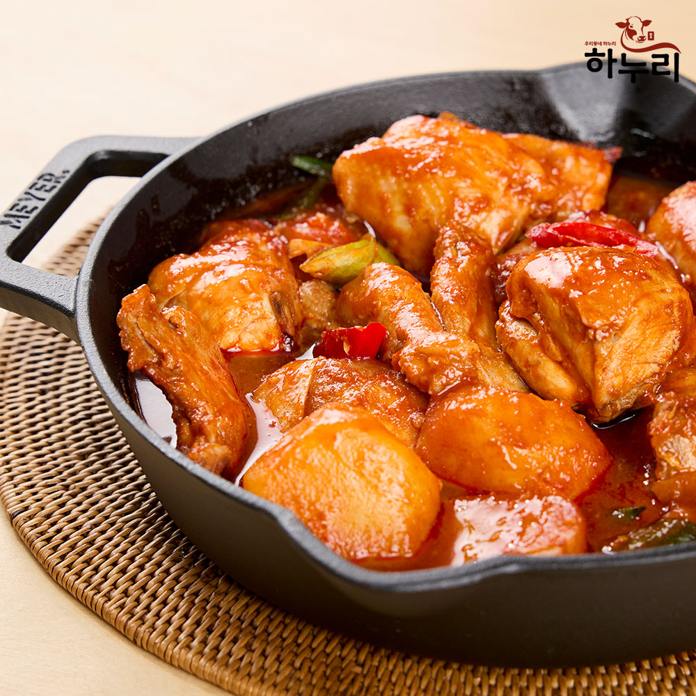 하누리 닭도리탕 1kg 1팩 푸짐하게 2~3인 밀키트 대표이미지 섬네일
