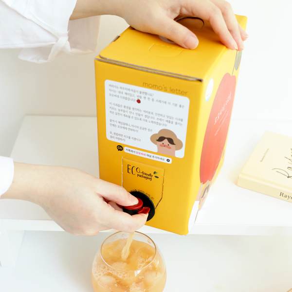 모모씨네 저온착즙 사과즙 3L 밸브형