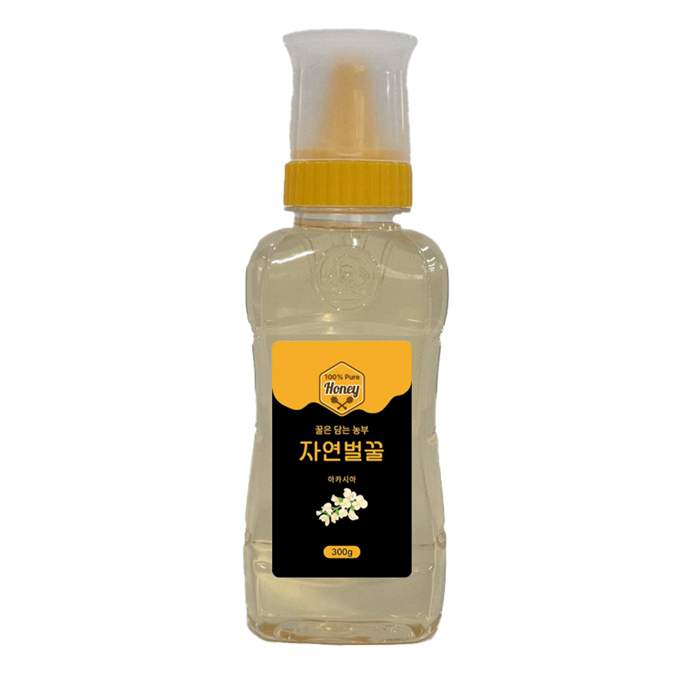 꿀을담는 농부들 자연벌꿀 100% 아카시아꿀 300g