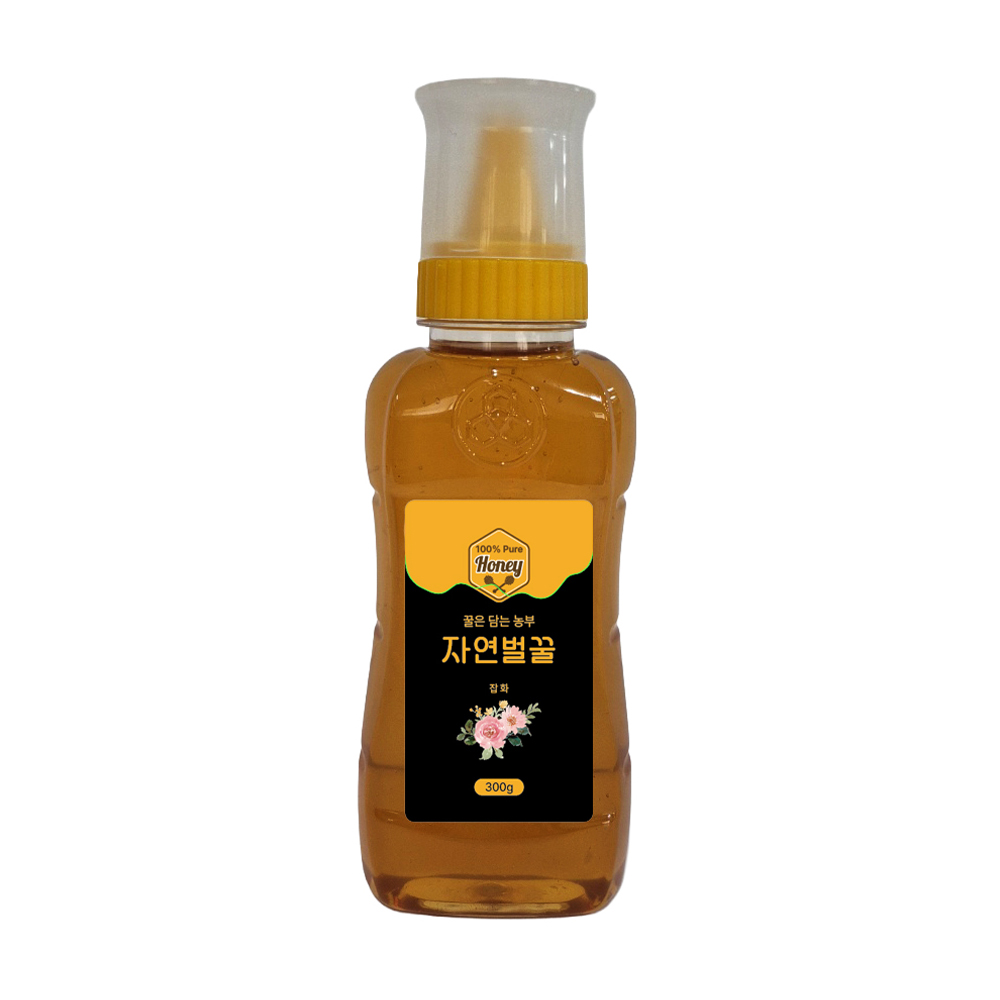 꿀을담는 농부들 자연벌꿀 100% 아카시아꿀 300g