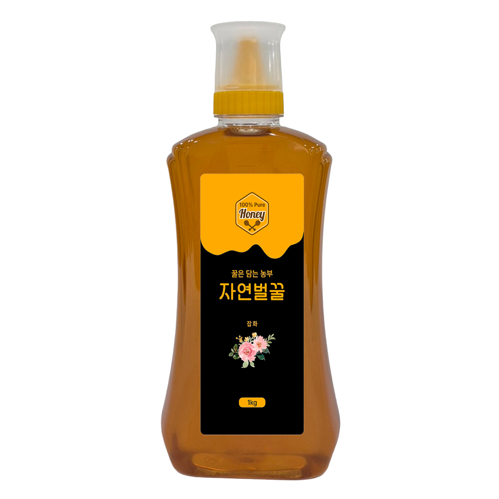 꿀을담는 농부들 자연벌꿀 100% 아카시아꿀 1kg