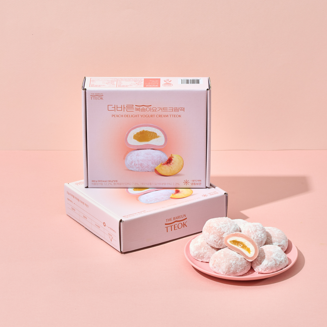 더바른 복숭아요거트크림떡 1box 개별포장 국내산