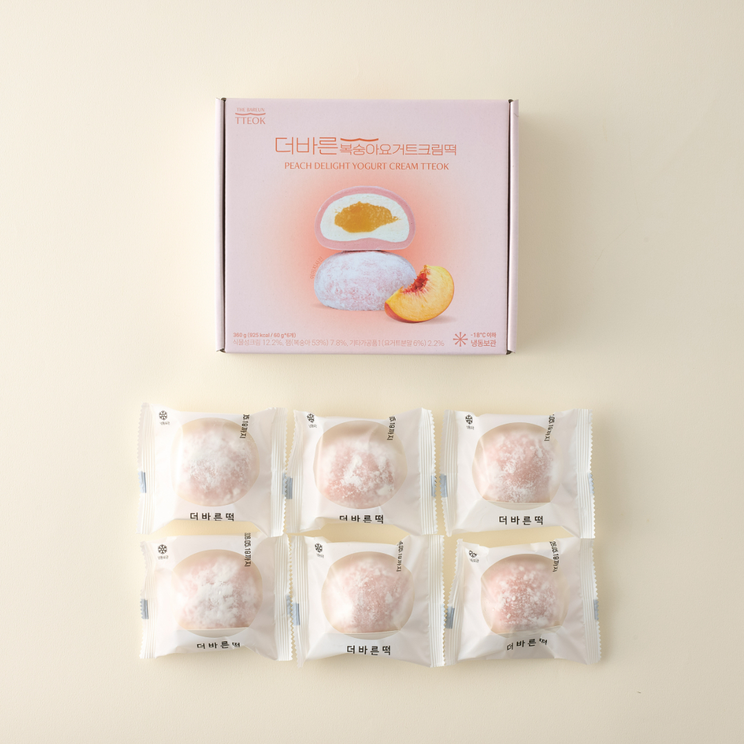 더바른 복숭아요거트크림떡 1box 개별포장 국내산