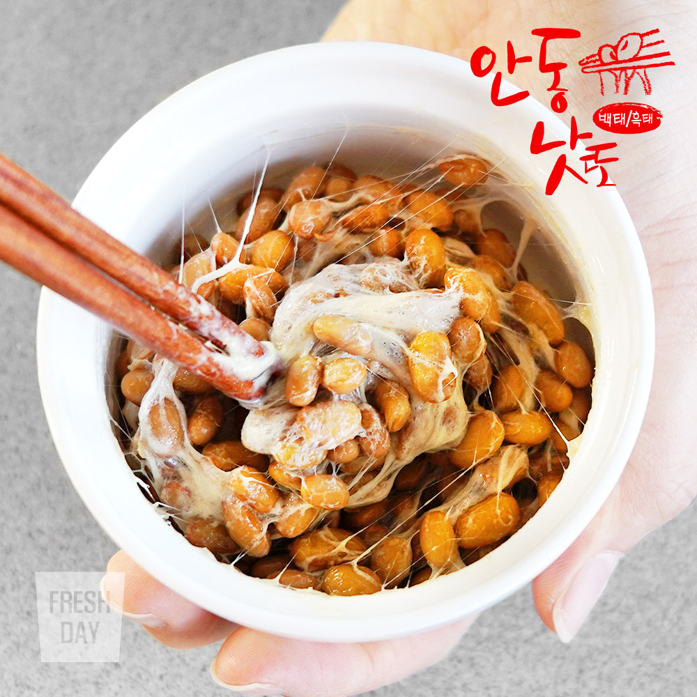 국산콩 안동낫또 생청국장 백태 + 흑태 혼합 나또