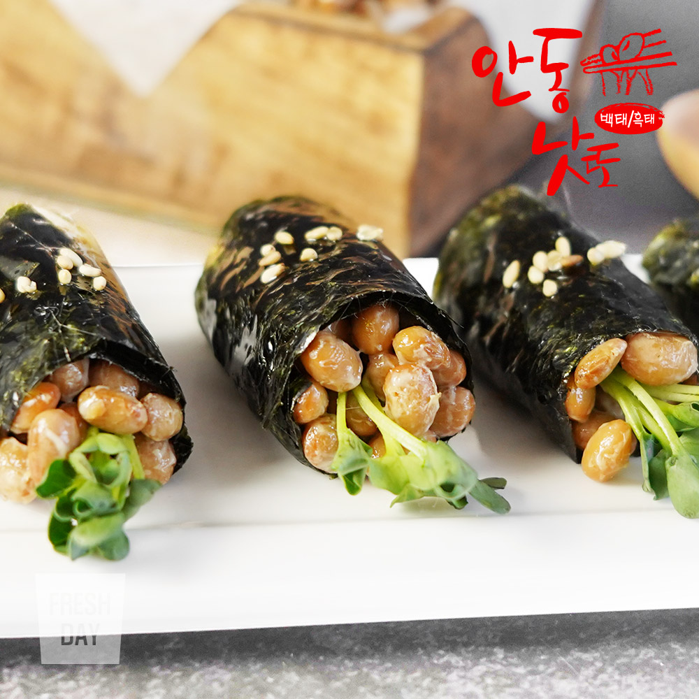 국산콩 안동낫또 생청국장 백태 + 흑태 혼합 나또