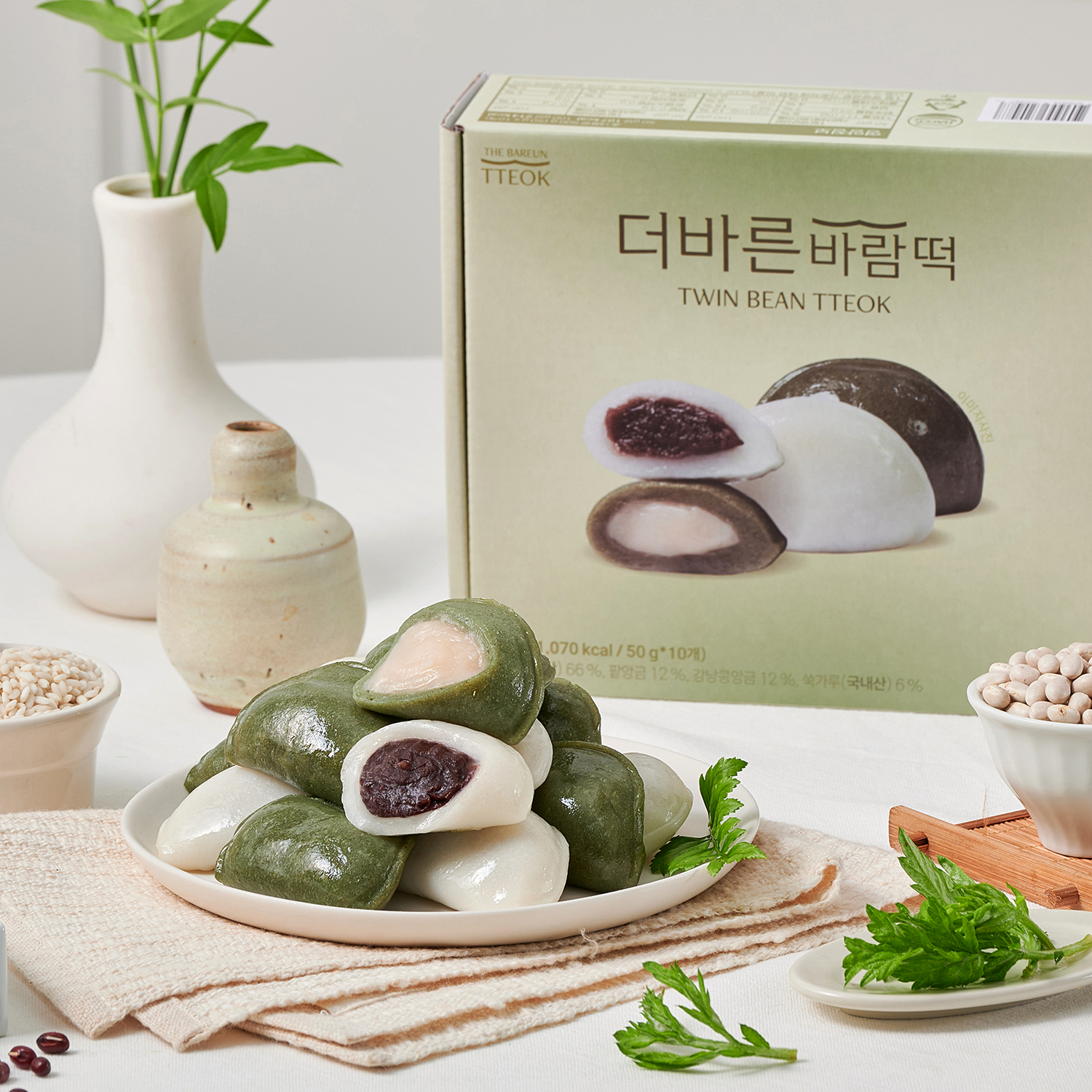 더바른 반반 바람떡 1box 개별포장 국내산