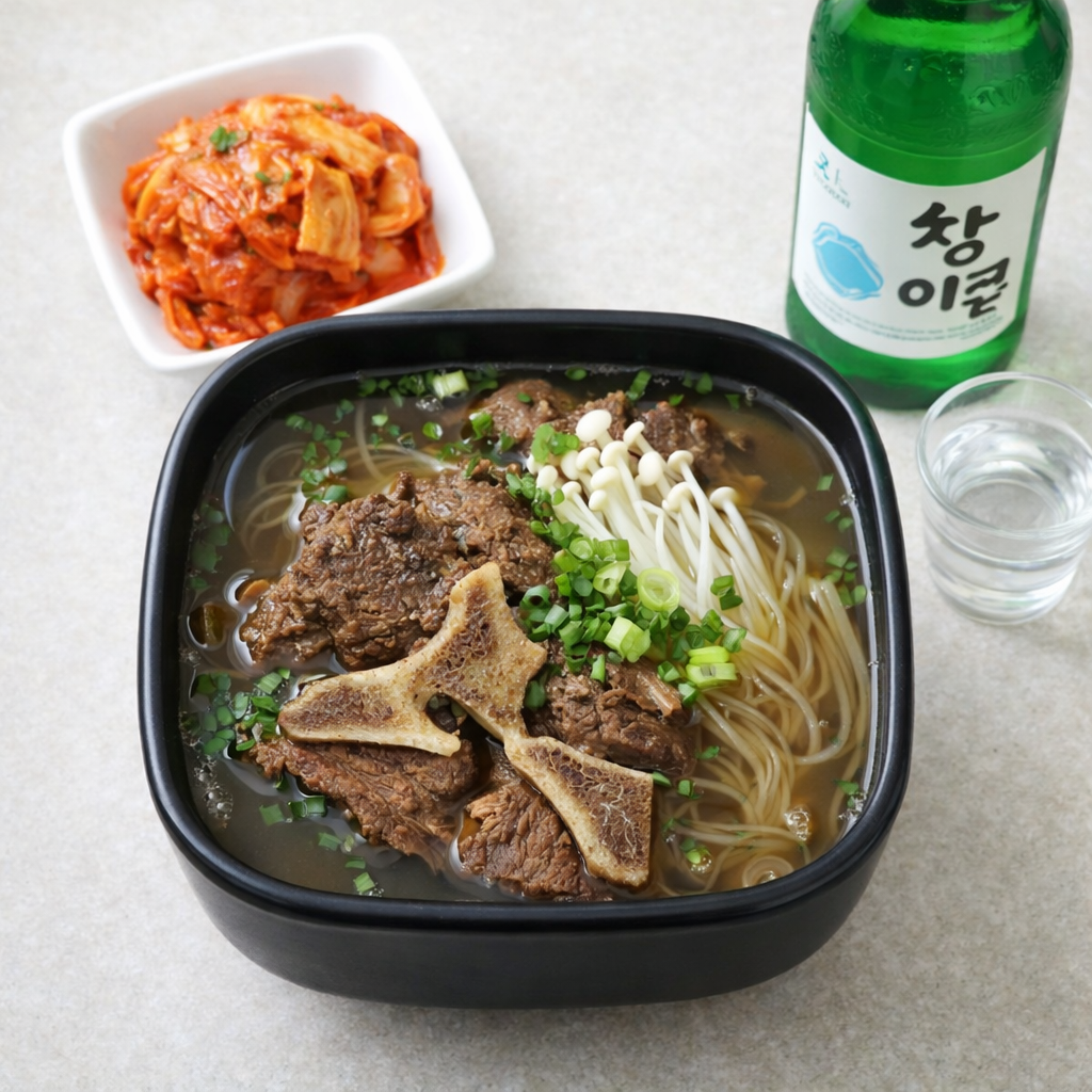 우마왕 경주 황리단길 맛집 한우 목뼈탕 갈비탕 800g 2인분 국내산 재료 밀키트 캠핑요리