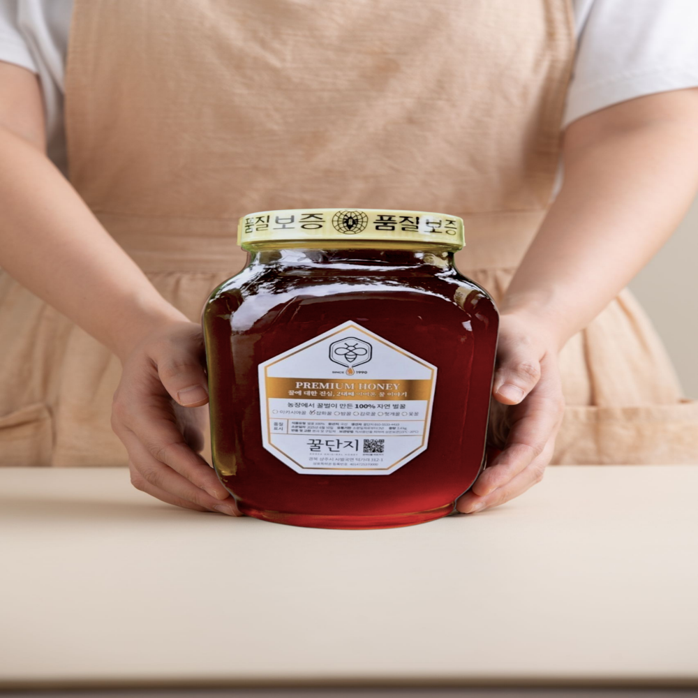 [꿀단지]벌꿀농장 순수벌꿀 숙성 잡화꿀 2.4kg 대표이미지 섬네일