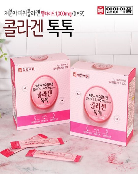 일양약품 저분자 피쉬 콜라겐 콜라겐톡톡 1 박스 120포