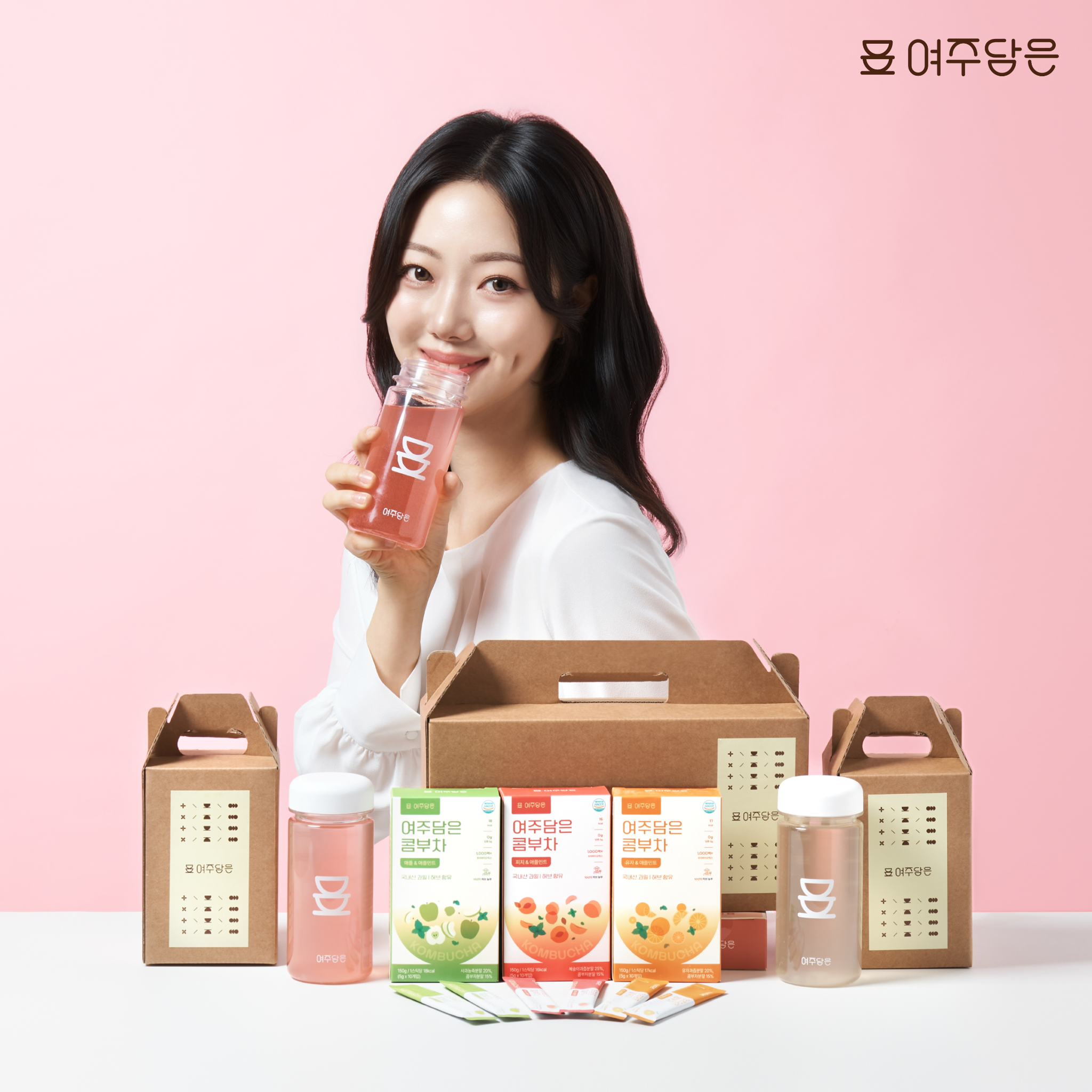 여주담은 무카페인 허브 콤부차 3종