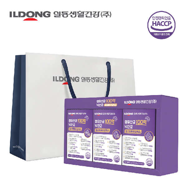 일동생활건강 생유산균 100억 낙산균 포스트바이오틱스 30포/90포선물세트(2종 택1)