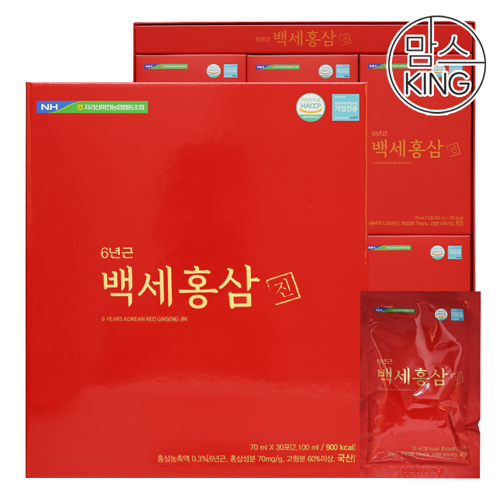 [맘스킹] 지리산마천농협 6년근 백세홍삼진 70mlX30포 대표이미지 섬네일