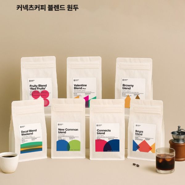 커넥츠커피 로스팅 블렌드 원두 500g 6종