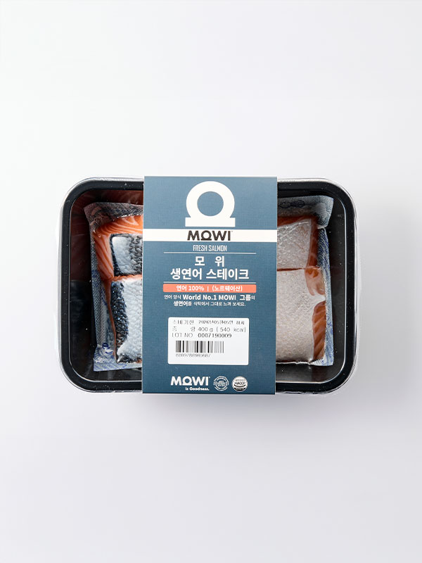 노르웨이산 생연어 스테이크 400g(2조각)