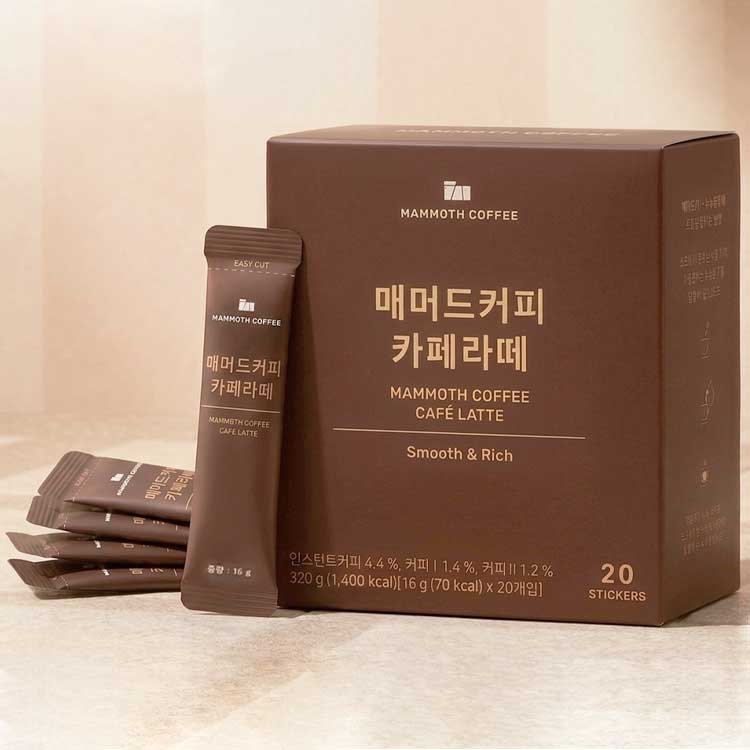 [매머드커피] 카페라떼 20T 대표이미지 섬네일