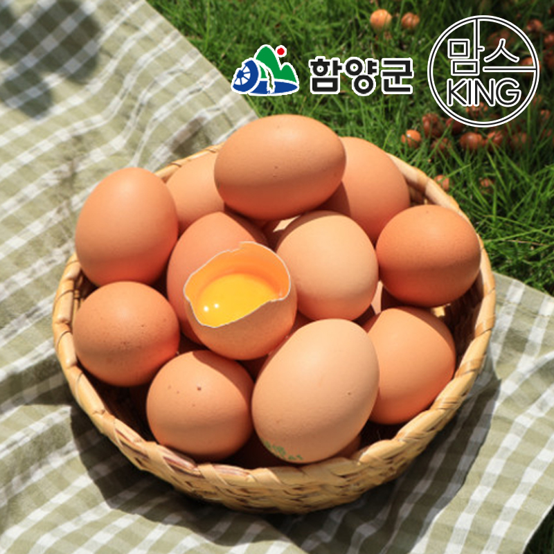 [함양군] 지리산백운농장 동백유정란 난각번호1번 자유방사 40구
