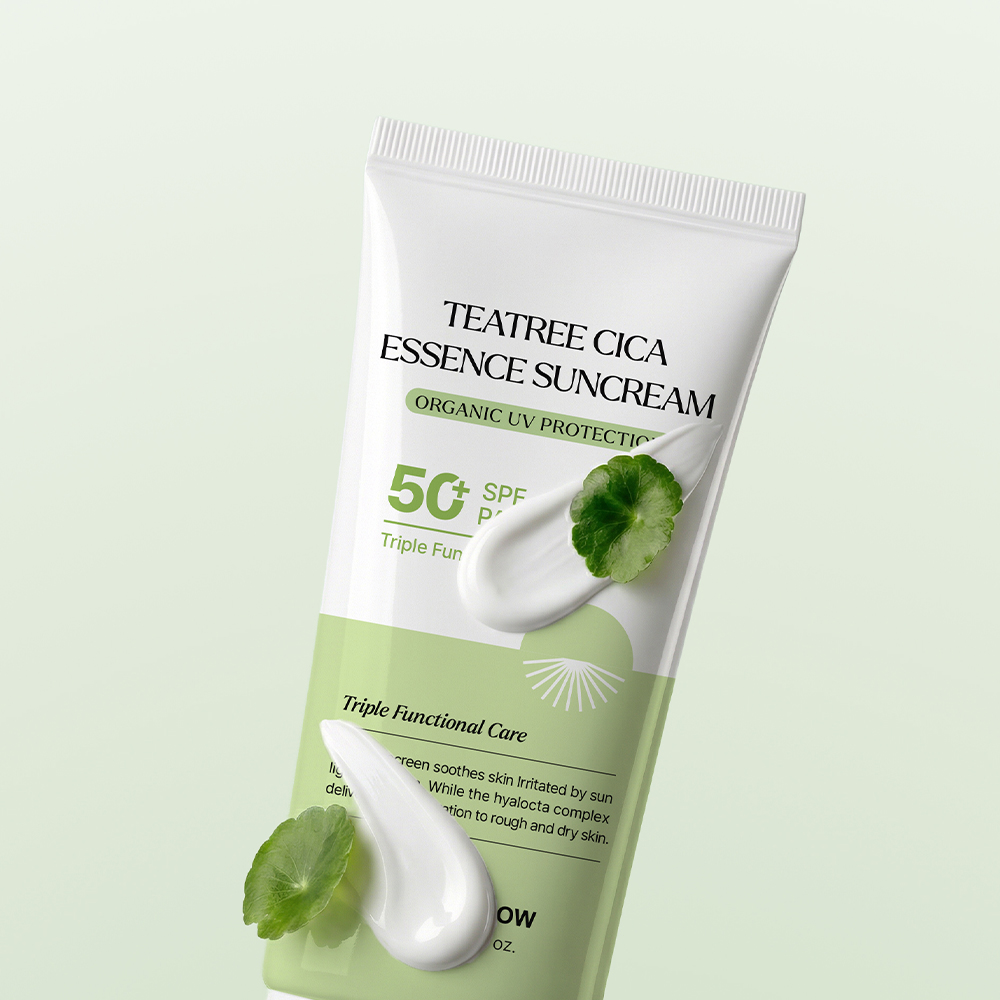 [신상품]퓨어멜로우 티트리 시카 에센스 선크림 50g (SPF 50+, PA++++)