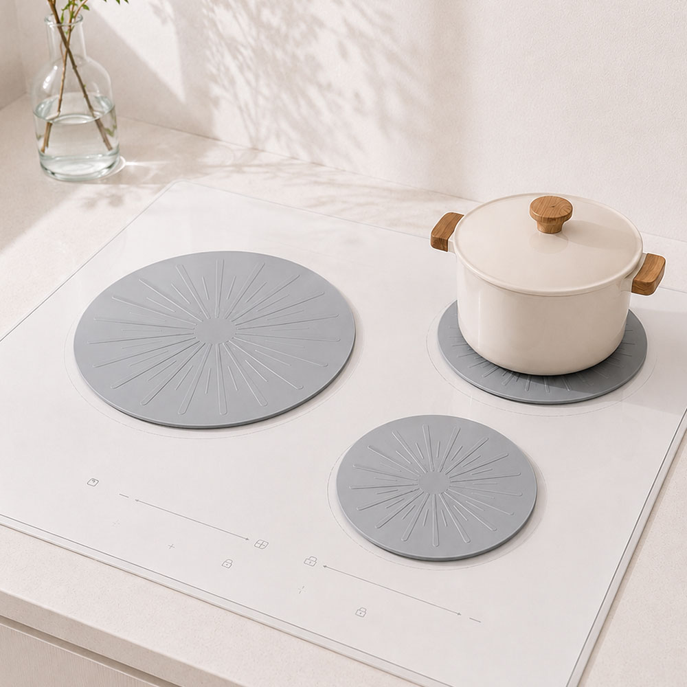 플렉스앤락 실리가드 실리콘 인덕션 보호매트 2mm 논슬립 인덕션 패드 20+25cm set