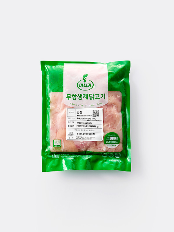 [대용량] 무항생제 닭안심살(1kg)