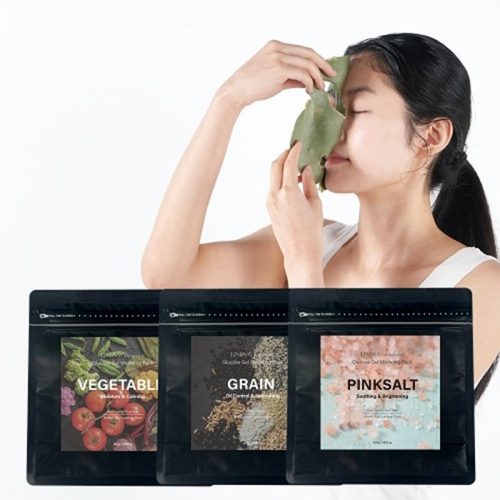린제이 리네추럴 모델링 마스크 400g+팩도구+클렌징해면 홈에스테틱 5종 대표이미지 섬네일