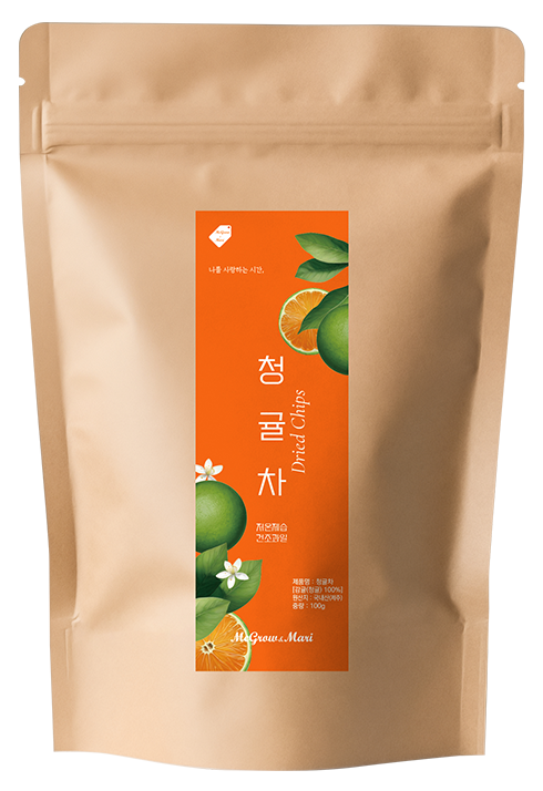 맥그로우앤마리 저온 제습 건조 청귤 슬라이스칩 청귤차