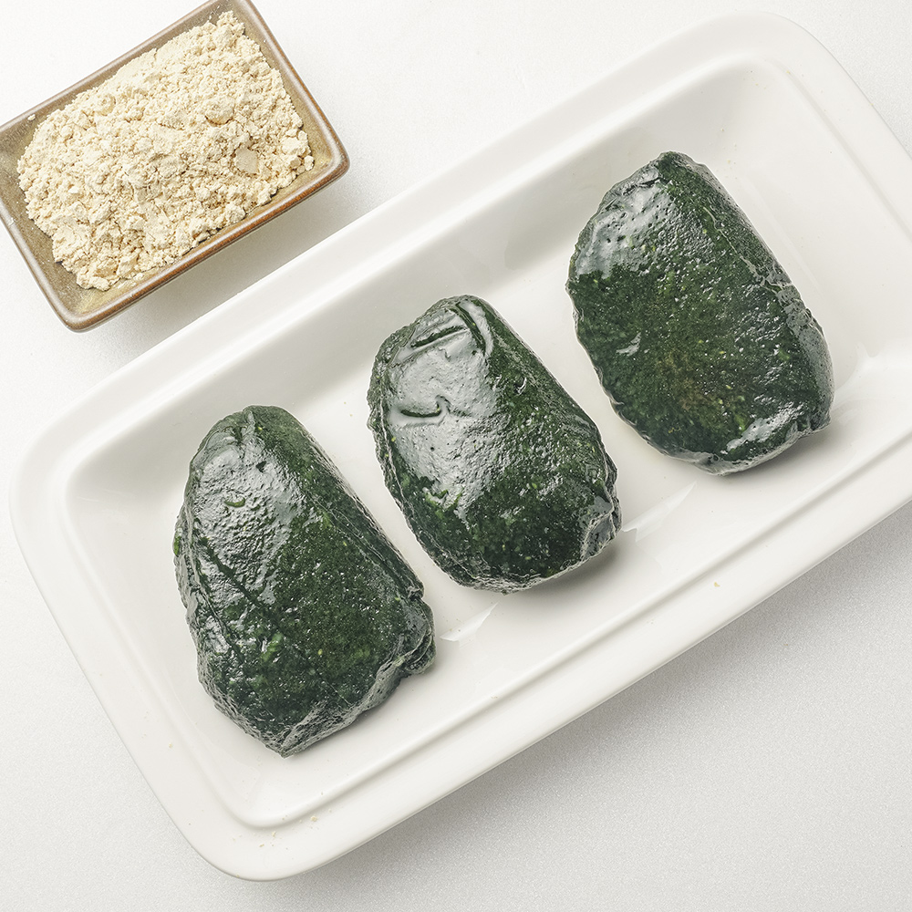 밥알쑥떡 1.5kg 진도 해풍쑥 전통 쑥떡 콩고물포함 당일생산 개별포장 식사대용