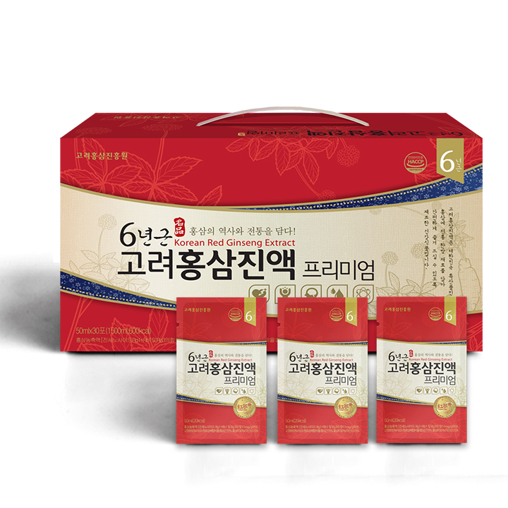 고려홍삼진흥원 6년근 고려홍삼정 프리미엄 진액 50ml 30포