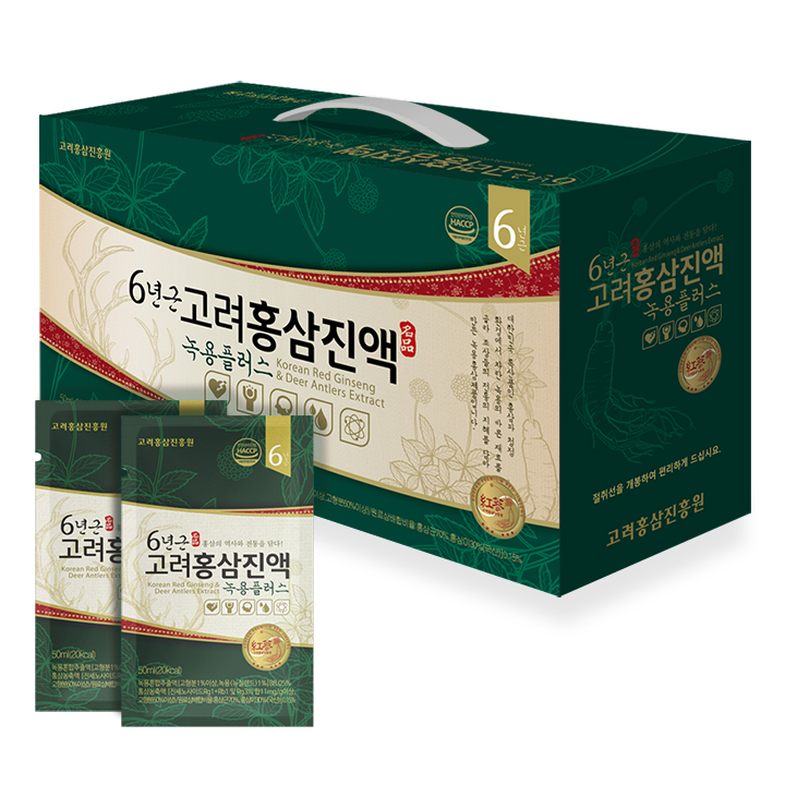 고려홍삼진흥원 6년근 고려홍삼정 녹용플러스 50ml 30포 대표이미지 섬네일