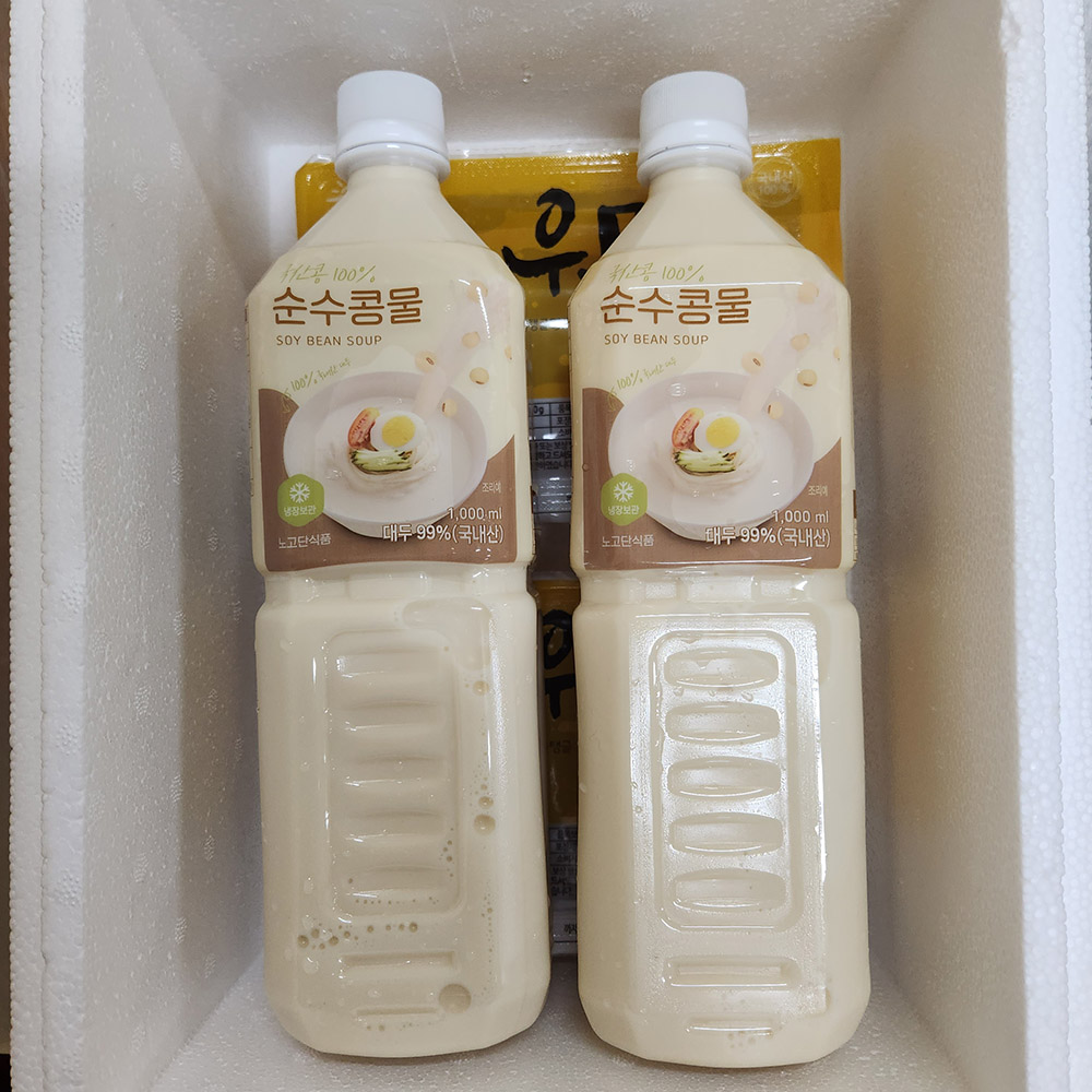 여름별미 국내산 백태/서리태/흑임자 콩국물 2병/4병