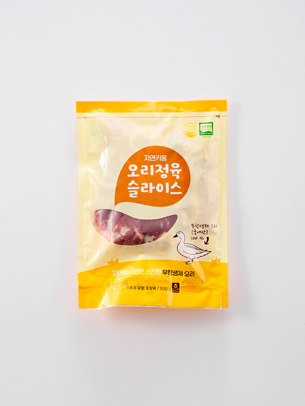 무항생제 생 오리 정육 슬라이스 500g