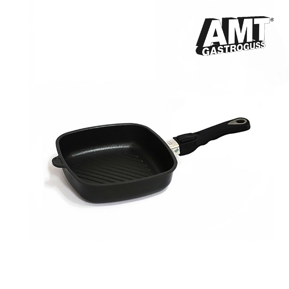 [AMT] 주물 20cm 인덕션 사각 그릴팬 i-205G (손잡이 미포함)