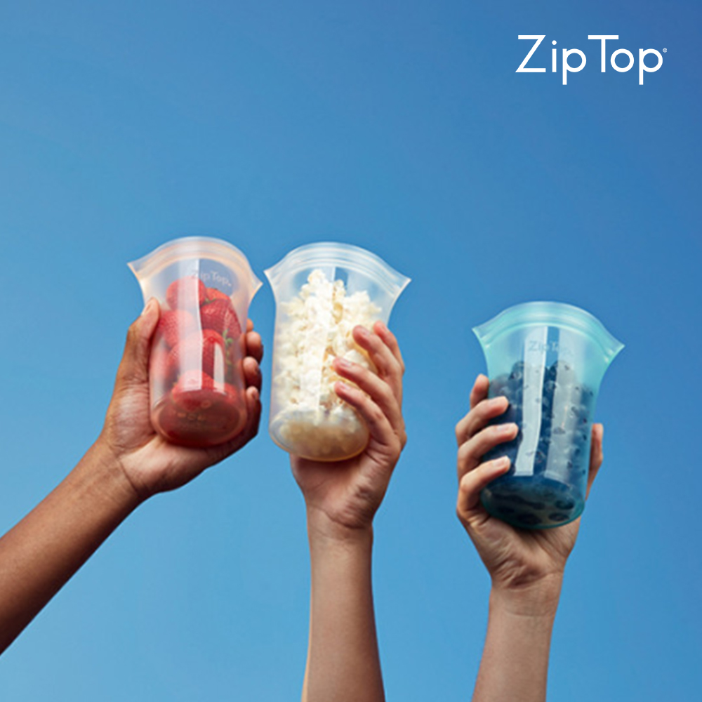 Zip Top 집탑 실리콘 지퍼백 컵 (SS/S/M/L)